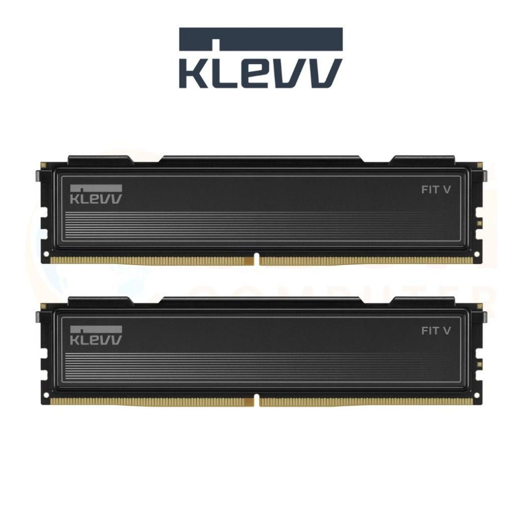 32GB (2X16GB) DDR5 5600MHZ RAM KLEVV FIT V (BLACK) (KD5AGU880-56K300L)