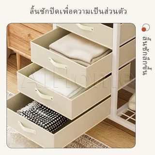 AiHouse ติดตั้งง่าย มีล้อ 90/118/138/158CM ตู้เสื้อผ้า โครงเหล็กหนา ราวแขวนเสื้อผ้า แข็งแรงและทนทาน