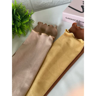 ปลอกเเขนมุสลีมะห์ ผ้าร่องรุ่นคลื่น ผ้าเย็นใส่สบาย ขนาดข้อมือประมาณ6นิ้ว ต้นเเขน8นิ้ว