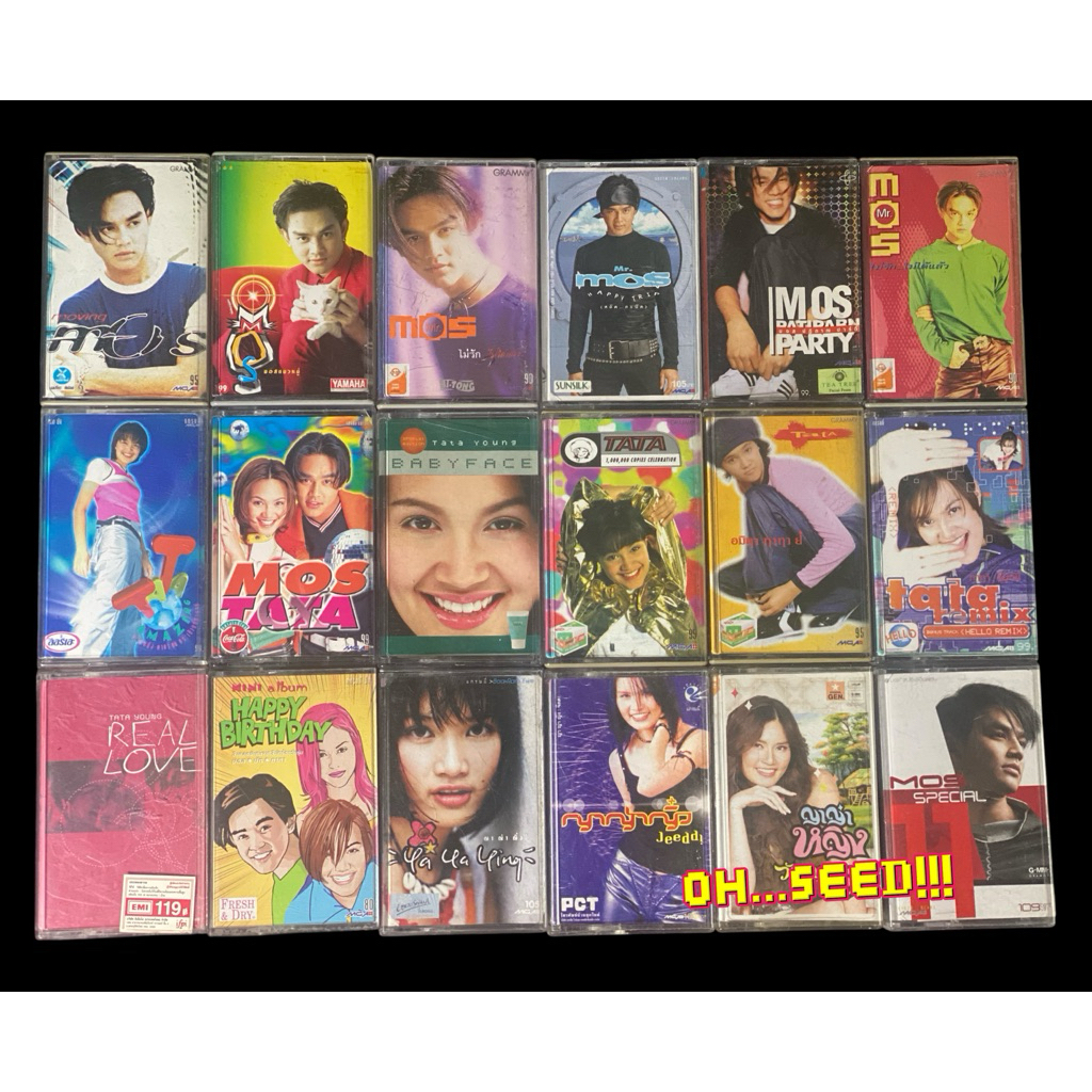 เทปเพลง:ศิลปินวัยรุ่น90s (มอส ทาทายัง ญาญ่าหญิง)มือสองสภาพดี(ลิขสิทธิ์แท้)