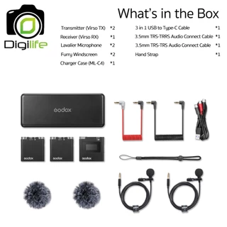 ลดล้างสต๊อก - Godox Microphone Virso M2 Wireless Microphone 2.4GHz สำหรับ Camera Smartphone Tablets & Laptop / Digilife
