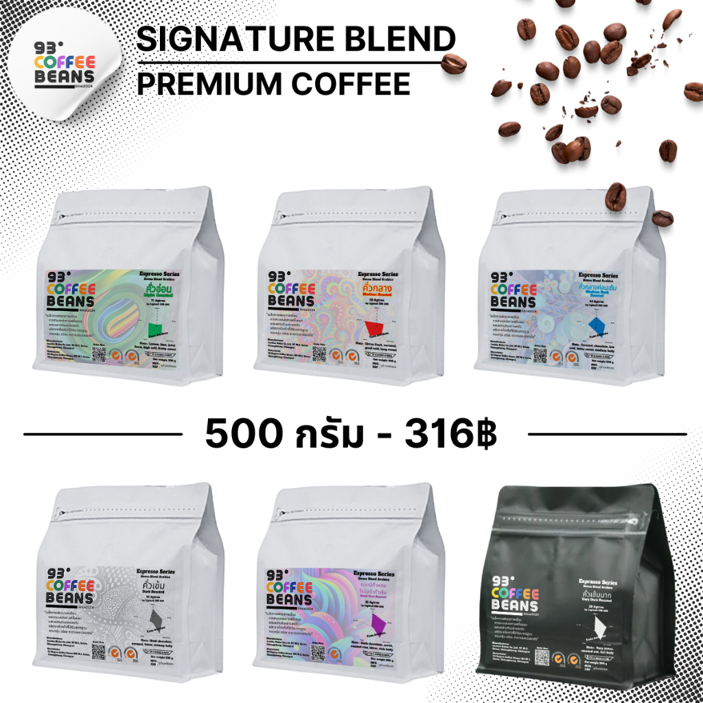 93 Degree Coffee Signature Blend ขนาด 500 กรัม