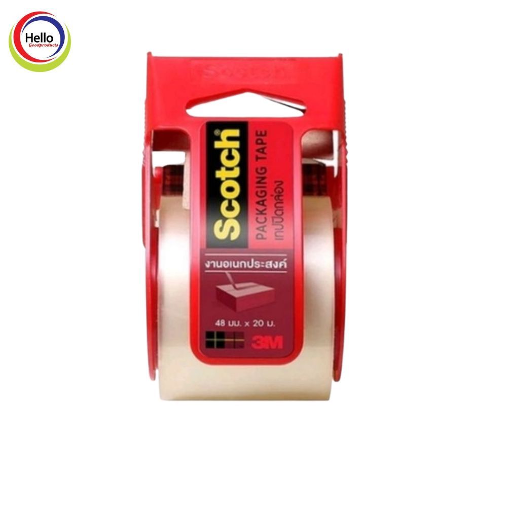 Scotch® 3M เทปปิดกล่อง พร้อมแท่นตัด แกน 1.5 นิ้ว 48mm x 20m (Packaging Tape 132D) เทปใส OPP ราคา ถูกที่สุด ดีลบีเคเค แกลเลอรีภาพที่ 4