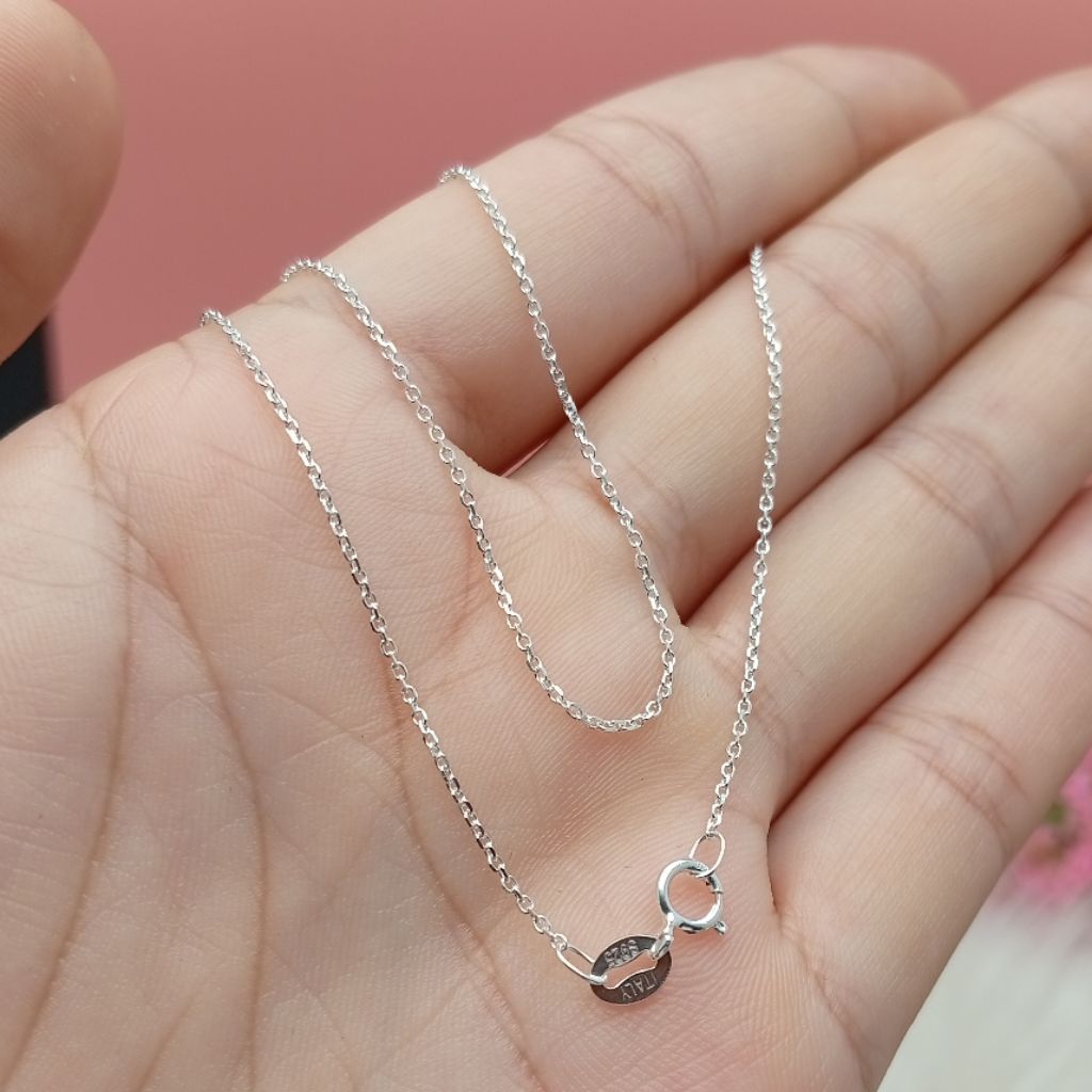 สร้อยคอเงินแท้ 925 (Italy) ลายคดกริช SS0044