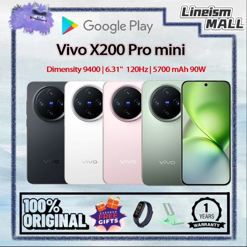 Vivo X200 Pro mini Dimensity 9400 6.31" 5700 mAh 90W Fast Charging Zeiss Super telephoto lens Straig