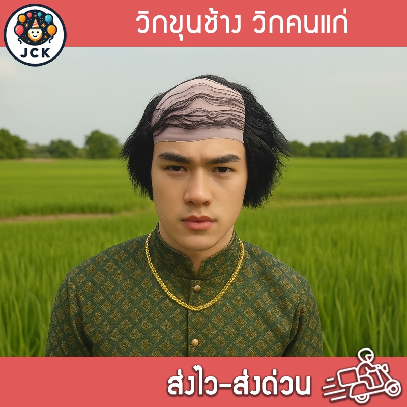 วิกขุนช้าง สำหรับแต่งตัวละครไทย ใช้แสดงละคร งานโรงเรียน งานย้อนยุค