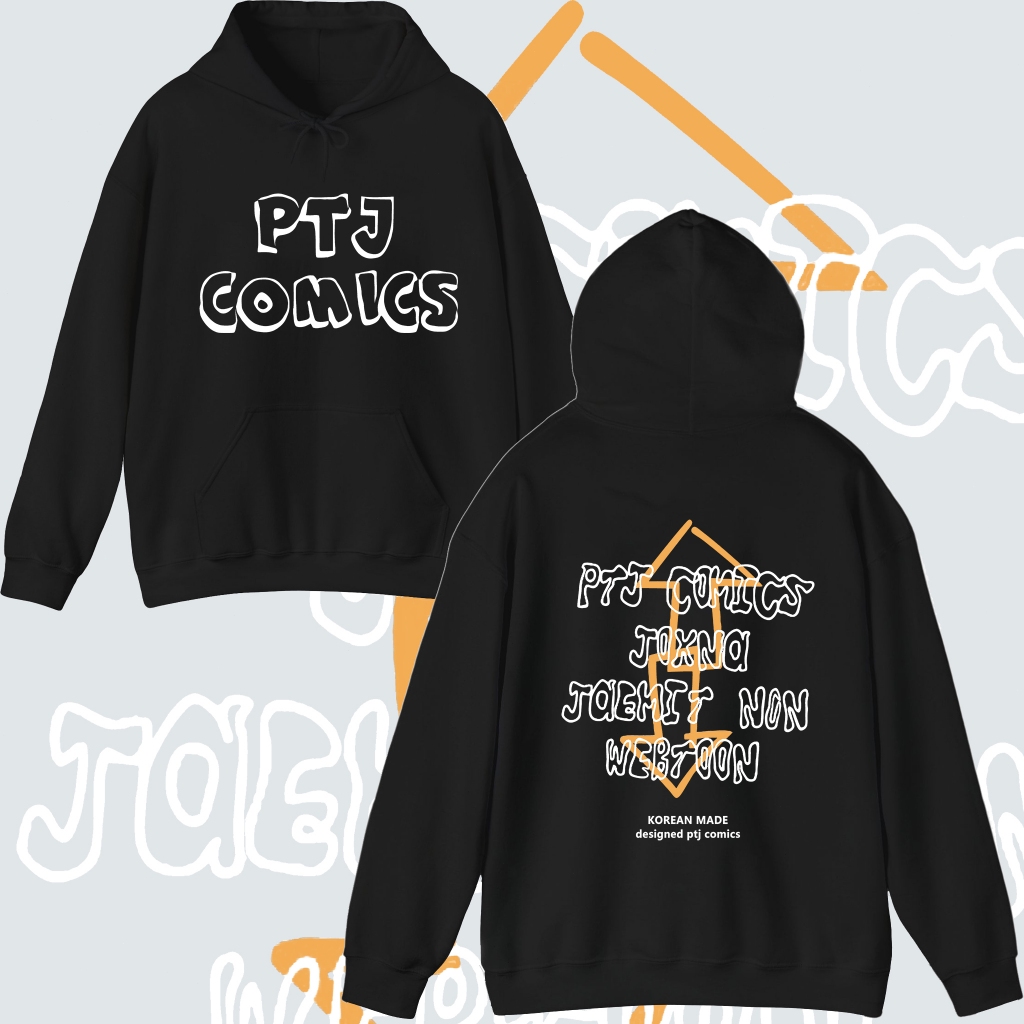 【HOT】เสื้อกันหนาว มีฮู้ด ลายการ์ตูน PTJ COMICS สไตล์เกาหลี M-3XL