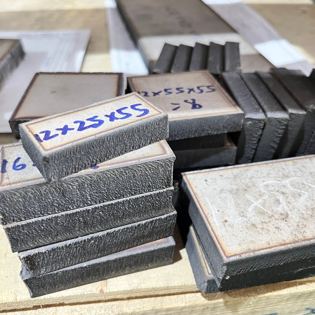 แผ่นสเตนเลสSUS304 ขนาด หนา 11.4x55x145mm. (ตัดพลาสม่า) - รูปที่ 5