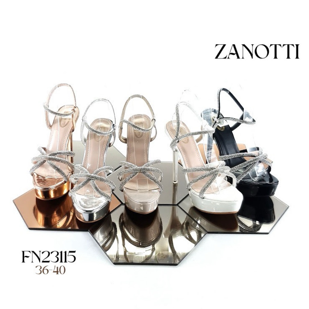 Sale Size 40 รองเท้าส้นสูง 5 นิ้ว เสริมหน้า 1.5 นิ้ว เล่นดีเทล แต่งเพชรเส้น มาพร้อมเสริมด้านหน้า ใส่สบาย ราคา ถูกที่สุด ดีลบีเคเค แกลเลอรีภาพที่ 2