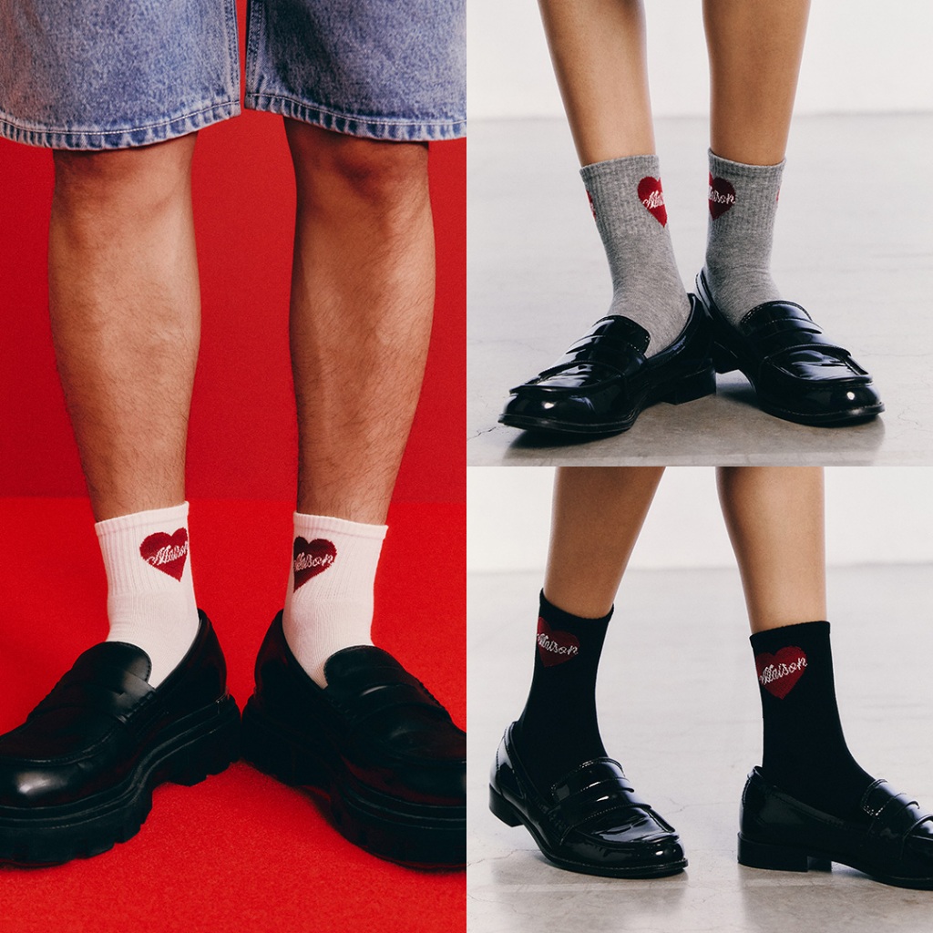 maison KEEPS | Adore Logo Quarter Socks  | ถุงเท้า ทอโลโก้ Adore