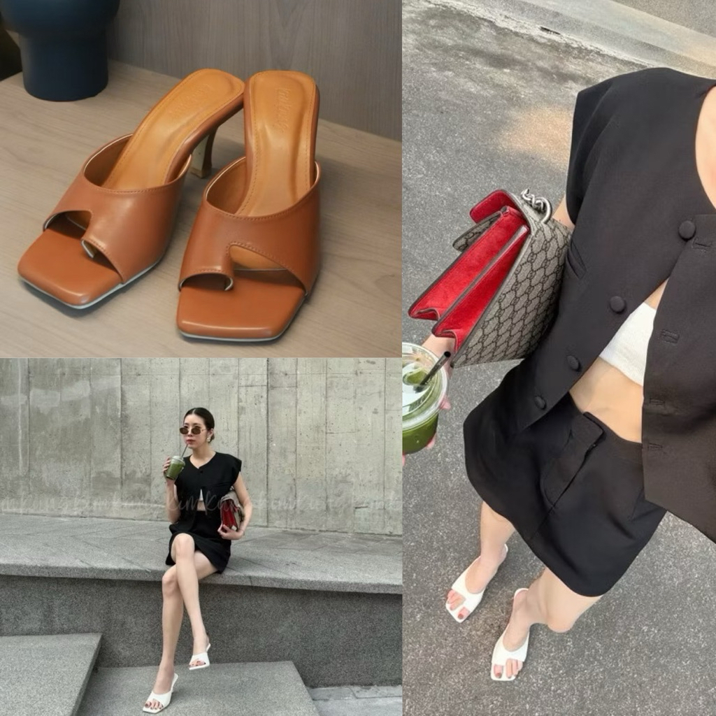 พร้อมส่ง รองเท้าส้นสูง KK11 SIMPLE  Highheel ส้นสูง 3 นิ้ว ส้นเข็ม ใส่สบาย