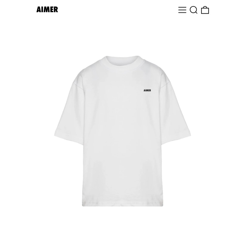 ❌ 𝐒𝐎𝐋𝐃 𝐎𝐔𝐓 ❌เสื้อยืดแบรนด์Aimerสีขาว