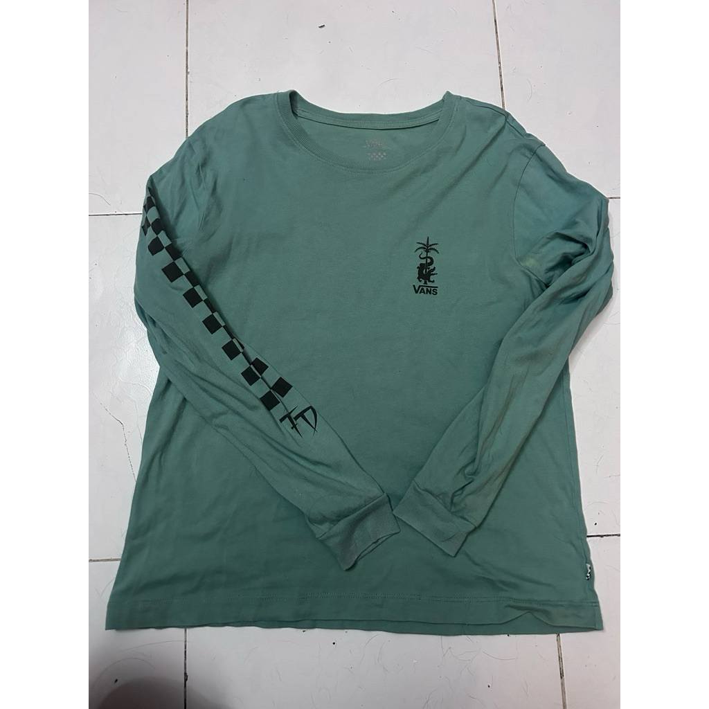 VANS#Size M เสื้อยืดแขนยาวมือสอง