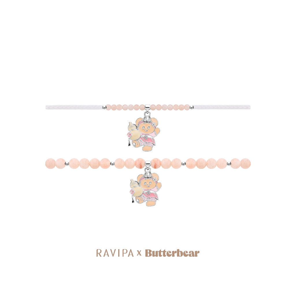Ravipa | Butterbear Healthy-Peach Bracelet - สร้อยข้อมือ