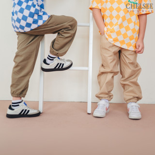 Chelsee กางเกงขายาว จั๊มปลายขา เอวยางยืด ไม่มีลาย ผ้า Woven(…