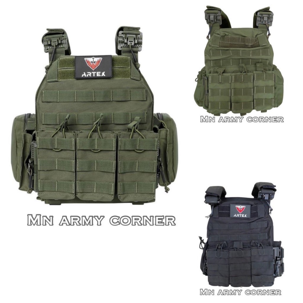 🔥เสื้อเกราะเสื้อกั๊กยุทธวิธี รุ่น ARTEX III  เนื้อผ้าโพลีเอสเตอร์1000Dปลดออกได้เร็วมีช่องใส่กระเป๋าน