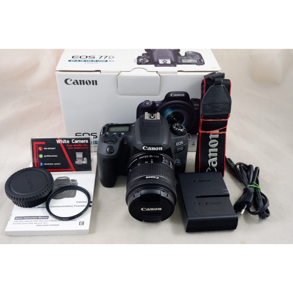 Canon 77D + เลนส์ 18-55 IS STM มือสอง