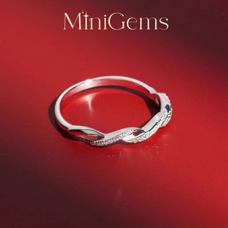 MiniGems แหวน เงินแท้ 92.5 เพชรสวิส(CZ) แหวนคู่ แหวนแต่งงาน แหวนผู้หญิง แหวนผู้ชาย 06446