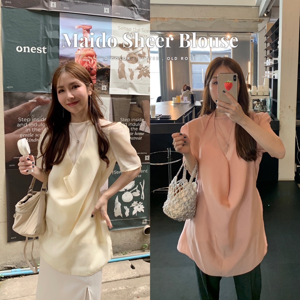 SOMEDRESS | Maido Sheer Blouse เสื้อเบลาส์ซีทรู 2 ชิ้น