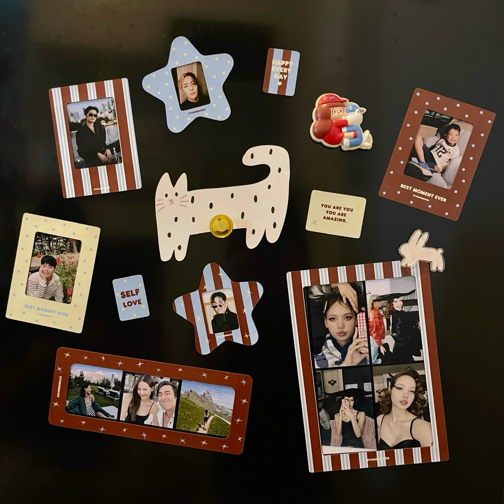 **ทักแชทขอโค้ด** กรอบรูปแม่เหล็ก พร้อมส่ง 20 แบบ (Magnet Photo Frame) 💖🐱✨