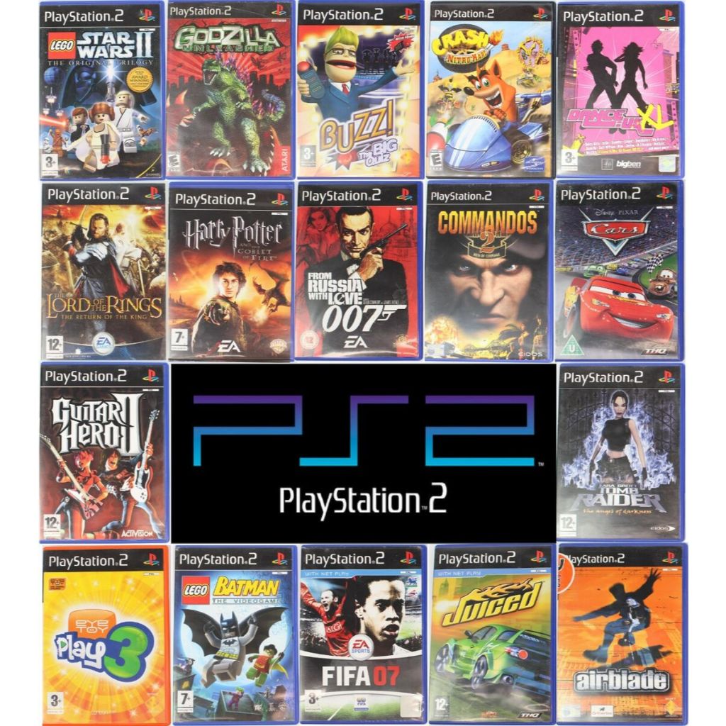 แผ่นเกมส์ PS2 คุณภาพสูง แผ่นเกม PlayStation2 แผ่นps2