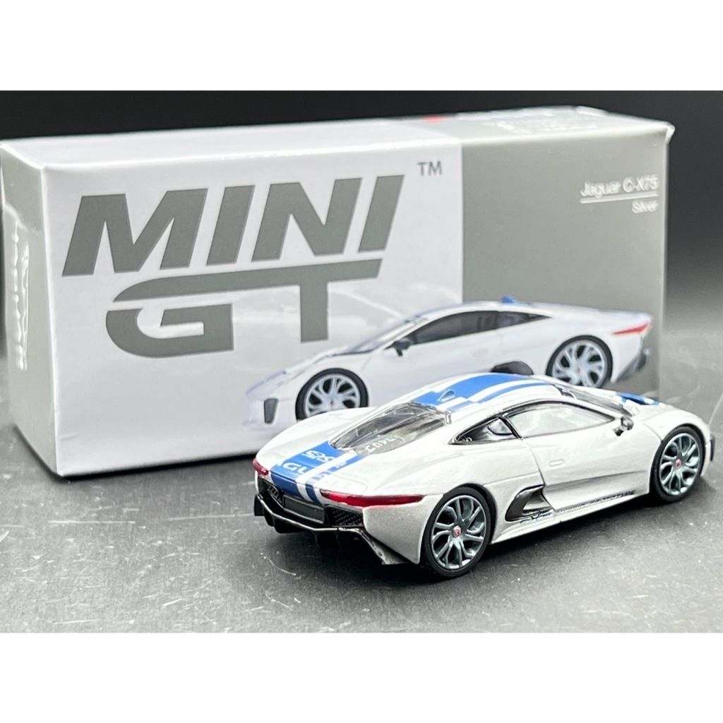 Mini GT Jaguar C-X75 Silver ราคา ถูกที่สุด ดีลบีเคเค แกลเลอรีภาพที่ 2