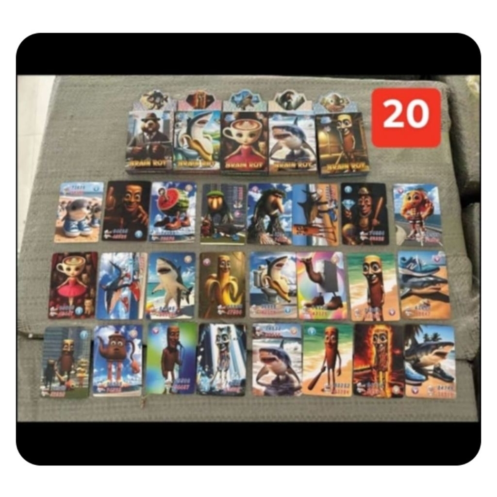 ♥️การ์ดทุงทุง พร้อมกล่อง กล่องนึงมี24ใบคละแบบ♥️