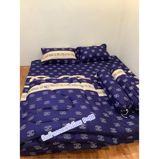 ชุดผ้าปูที่นอน+ผ้าห่ม เซ็ต 6 ชิ้น ขนาด 3.5-5-6 ฟุต เนื้อผ้า cotton พร้อมส่ง