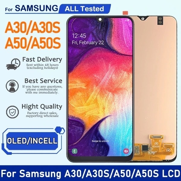 หน้าจอ พร้อมทัชสกรีน A30/A305/A305F LCD Display จอ + ทัช Samsung galaxy A30/A305/A305F งาน incell สเ