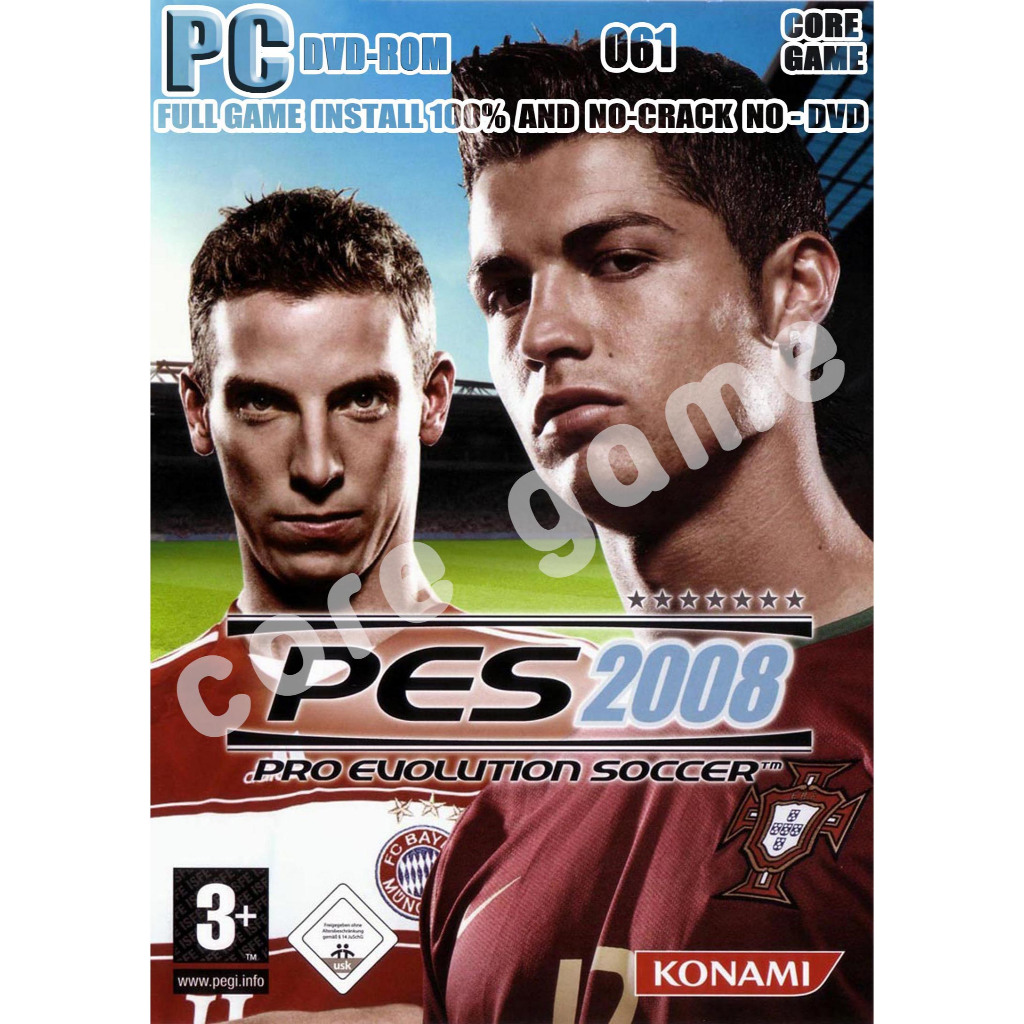 Pro evolution soccer 2008 แผ่นเกมส์ แฟลชไดร์ฟ เกมส์คอมพิวเตอร์  PC โน๊ตบุ๊ค