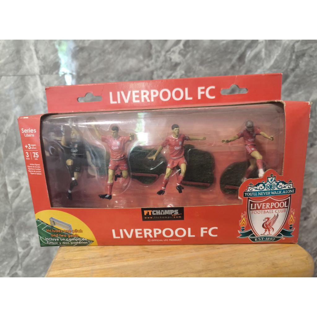 โมเดลนักฟุตบอลลิเวอร์พูล Liverpool Ft Champs ขนาด3นิ้ว7.5ซม.Boxset4ตัว ของแท้ลิขสิทธ์สโมสร