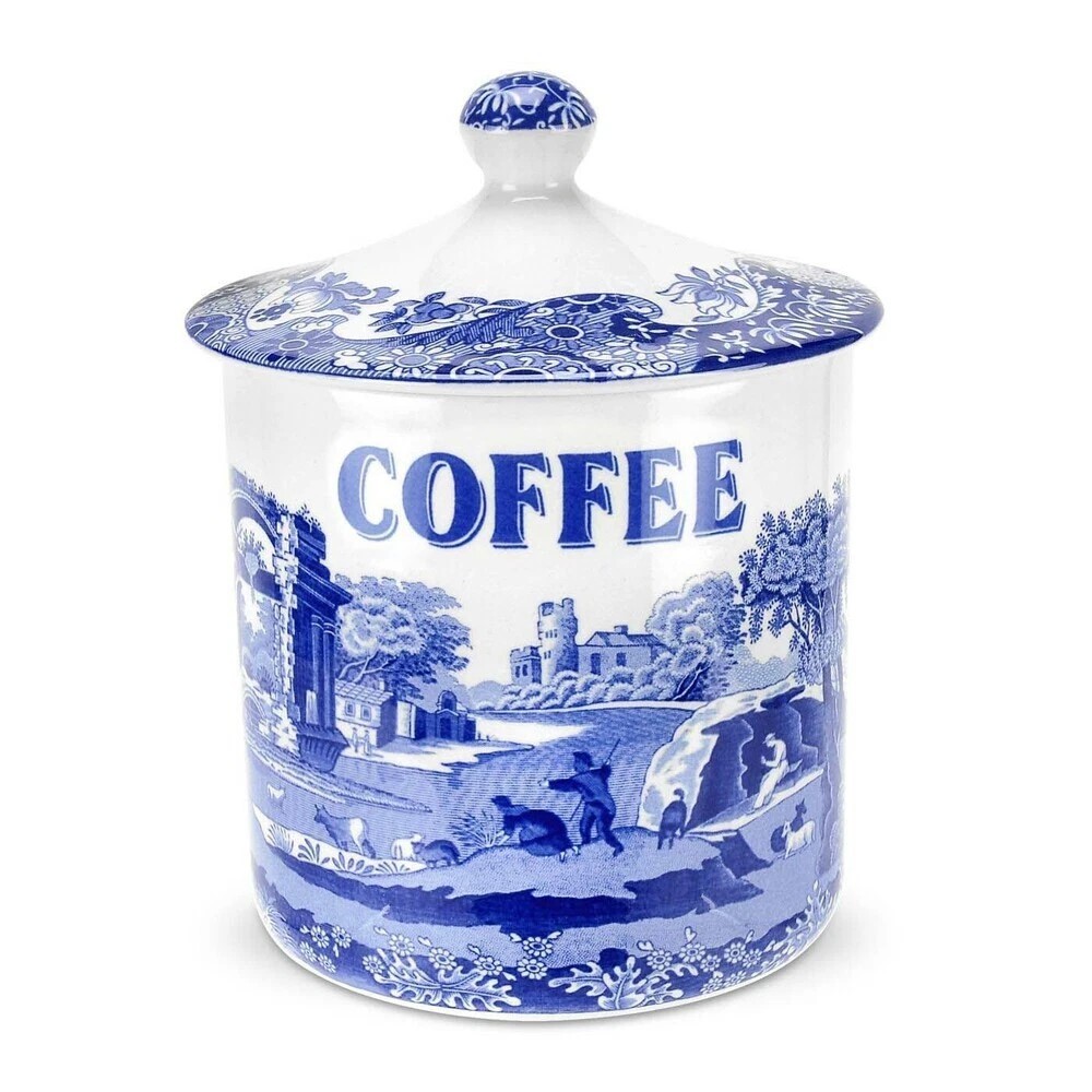 Spode Blue Italian Coffee Canister