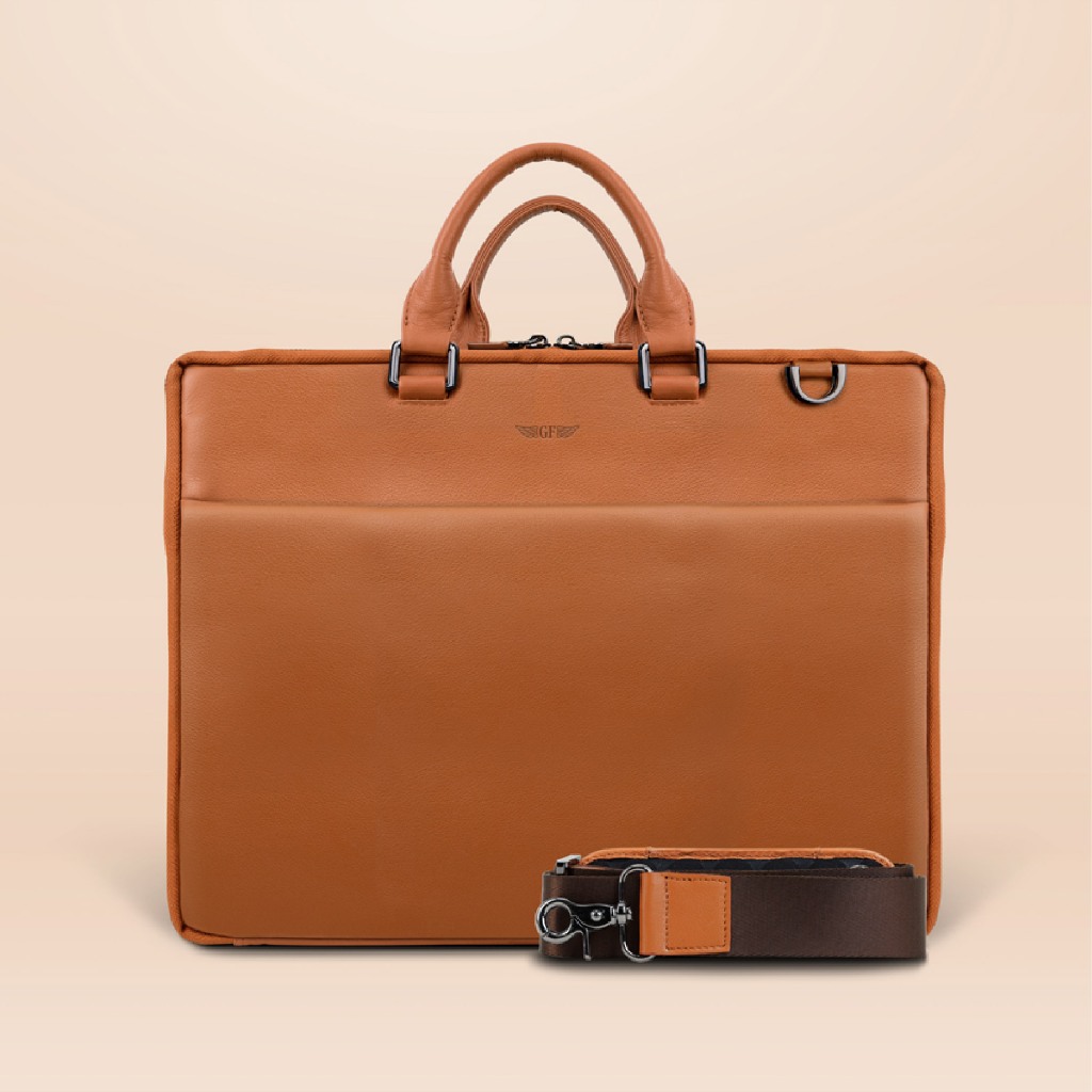 Gian Ferrente Corporate Laptop Bag Berto Collection กระเป๋าเอกสารผู้ชาย /  กระเป๋าโน๊ตบุ๊ค หนังแท้