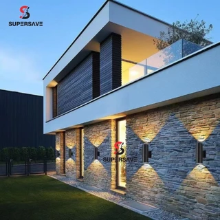 โคมไฟติดผนัง(ฟรีหลอด10wวอร์ม) โรงงานแข็งแรงใช้ทน20ปี โคมนอกบ้านกลางแจ้งWall lamp ขั้วไฟE27ทั่วไปได้