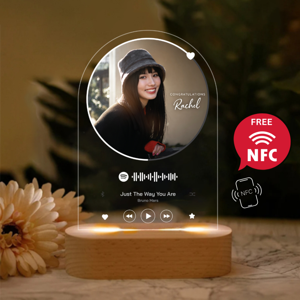 จัดทำ 1-2 วัน Happylife New Spotify โคมไฟสกรีนรูป สั่งทำ ของขวัญพิเศษ ใส่รูป ใส่เพลง ของขวัญวันเกิด ของขวัญแฟน แต่งงาน