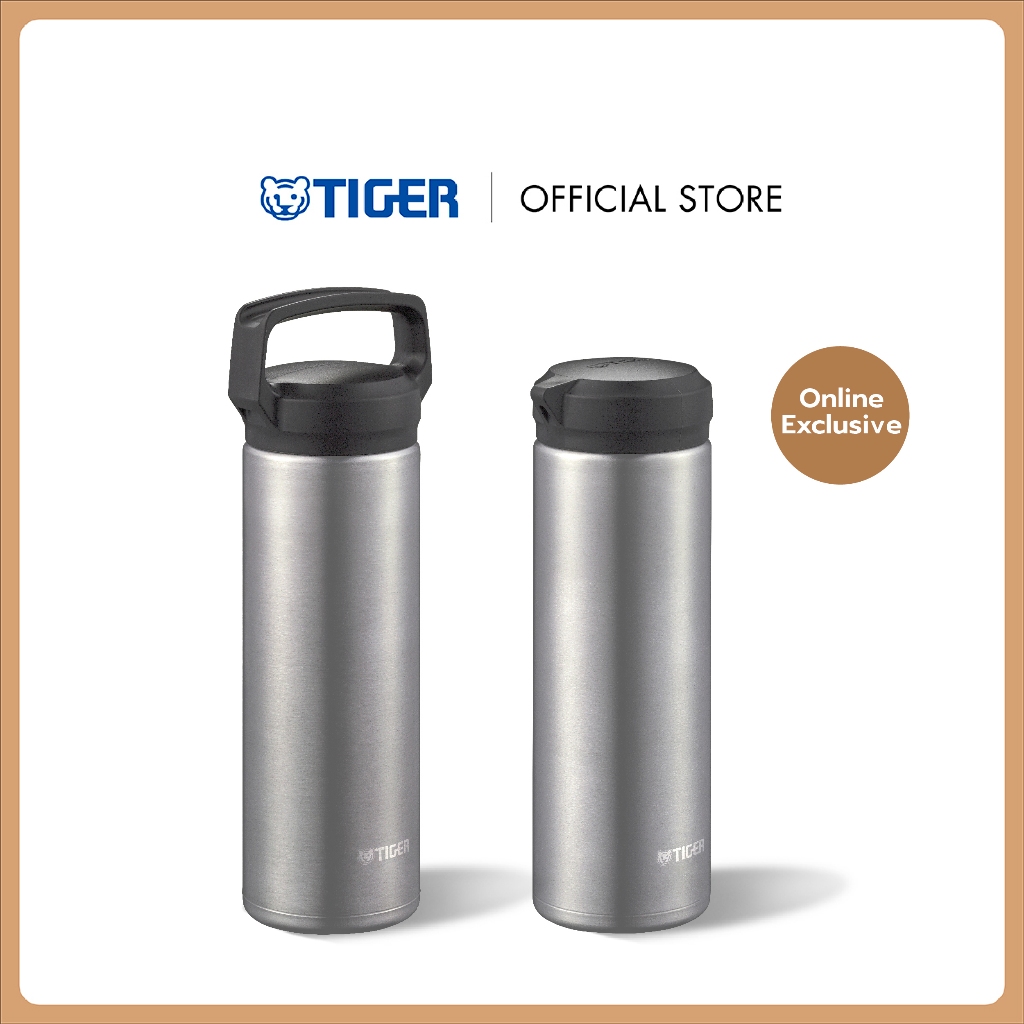 TIGER กระบอกน้ำเก็บอุณหภูมิ รุ่น MEA-A/B (480ml)นน.เบาเพียง 170g ไม่รั่วซึม สแตนเลสไร้สารเคลือบ ล้างง่าย ไม่เก็บกลิ่น