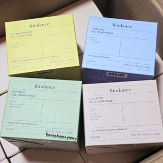 🎈แท้/แพคเกจล่าสุด🎈Biodance toner pads 60 แผ่น พร้อมส่งทั้ง 4 สี แท้จากเกาหลี