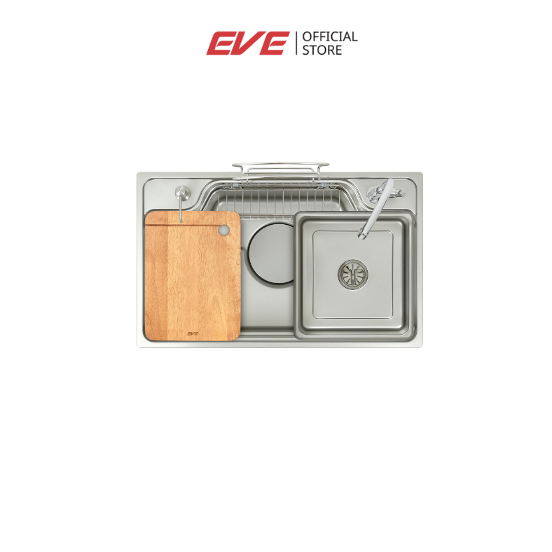 EVE ซิงค์ล้างจานสแตนเลส 1หลุม JUMBO PLUS 780/480