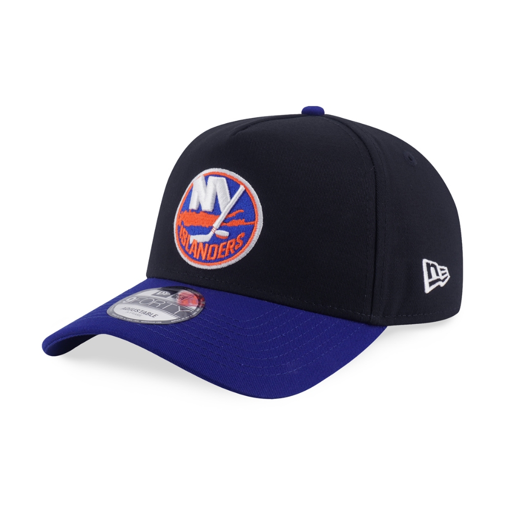 New Era หมวกรุ่น New York Islanders Nhl Team Logo 2-Tone Royal Visor Black 9Forty Af Cap