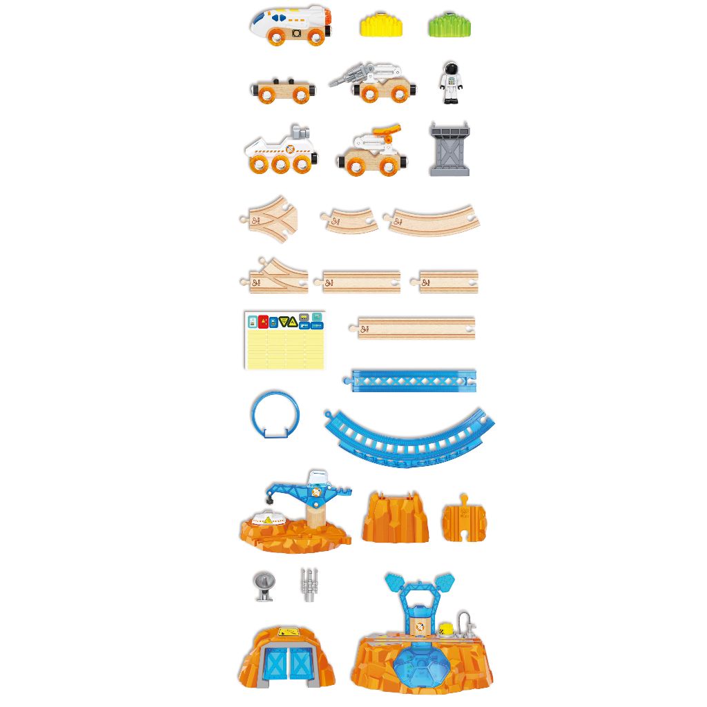 Hape - Mars Exploration Rail set        ชุดรถไฟดาวอังคาร        3Y+ รูปที่ 3