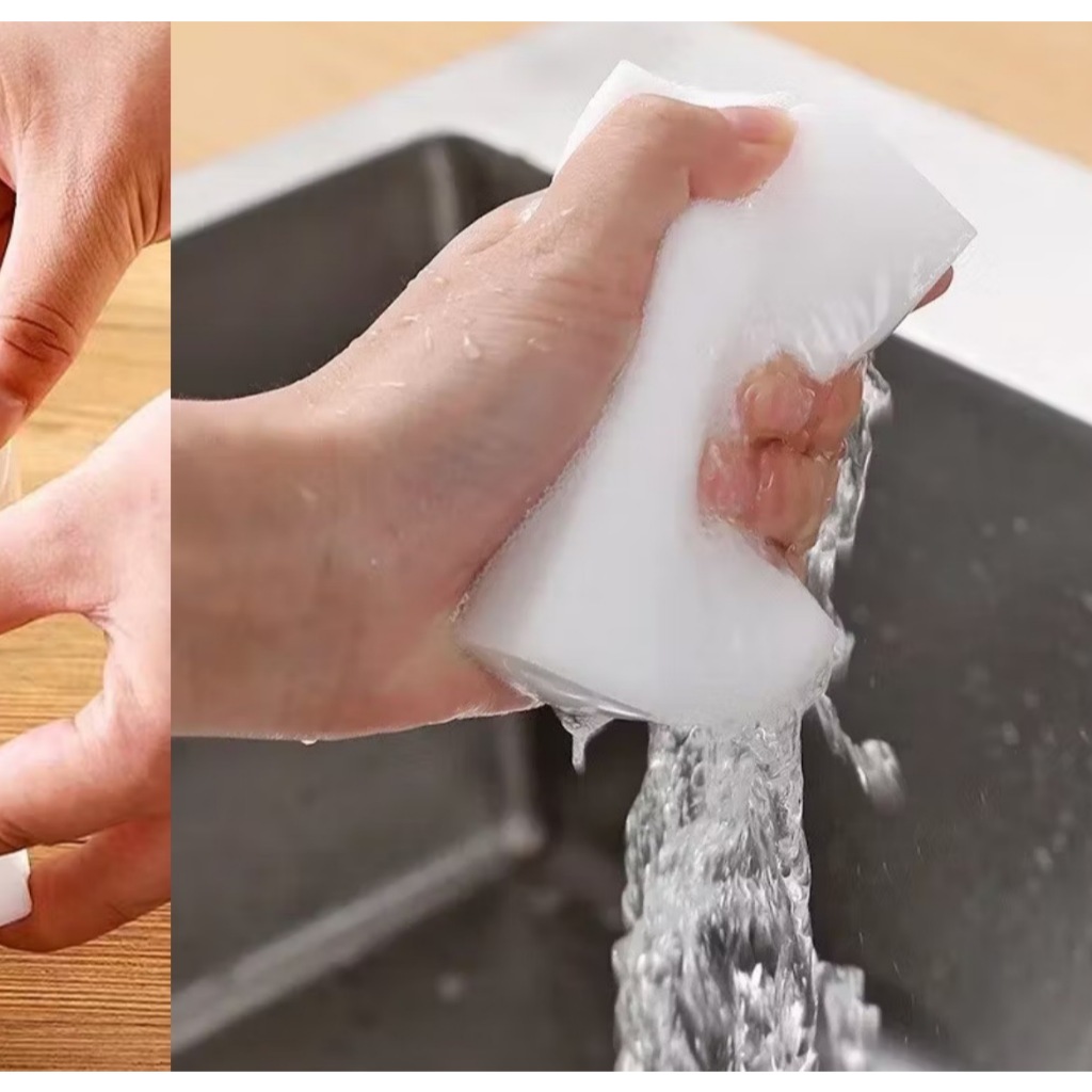 ฟองน้ำมหัศจรรย์ ฟองน้ำนาโน ทำความสะอาด ขจัดคราบหนัก คราบฝัง ล้างจาน - รูปที่ 5
