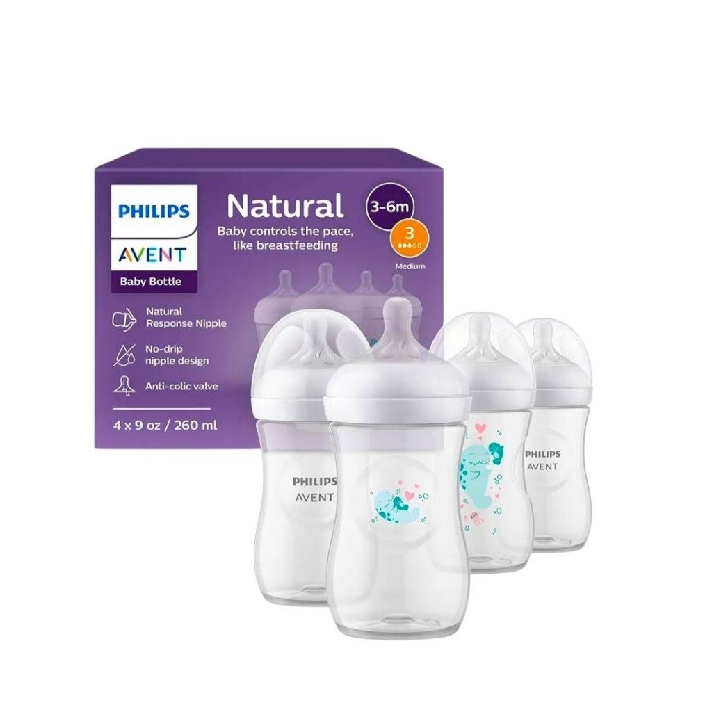 New (พร้อมส่ง)Philip Avent ขนาด9oz พร้อมจุกเบอร์1 แพ็ค3 แพ็ค4 และแบ่งขาย ราคา ถูกที่สุด ดีลบีเคเค แกลเลอรีภาพที่ 2