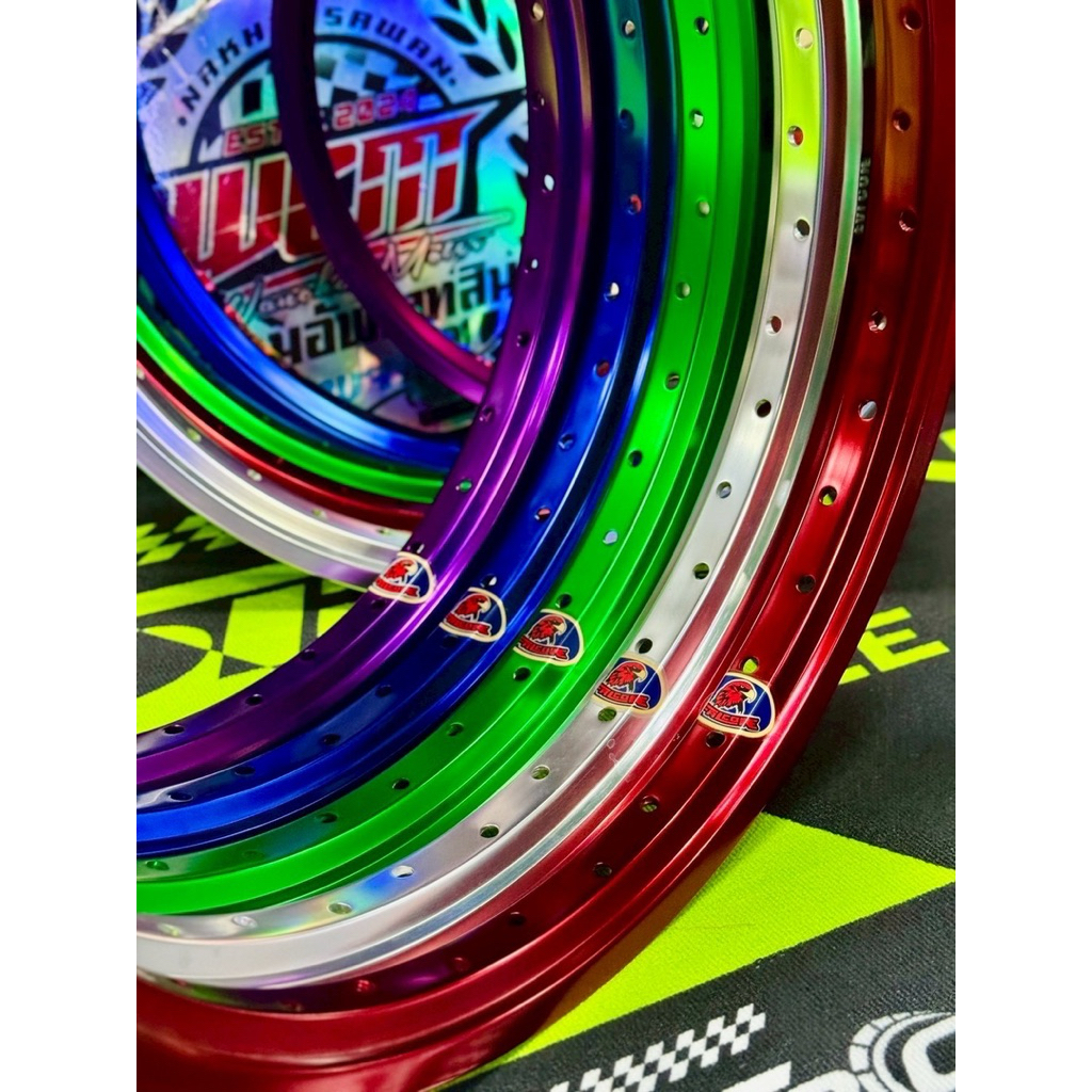 วงล้อ FALCON ARGON ทรงเอ สีล้วน1.4หน้า/หลัง ขอบ17ราคาต่อคู่