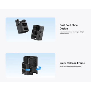 Telesin DJI Osmo Pocket 4 / 3 Quick-Release Backpack Mount ที่ยึดกระเป๋าเป้แบบหนีบ (ปลดเร็ว)