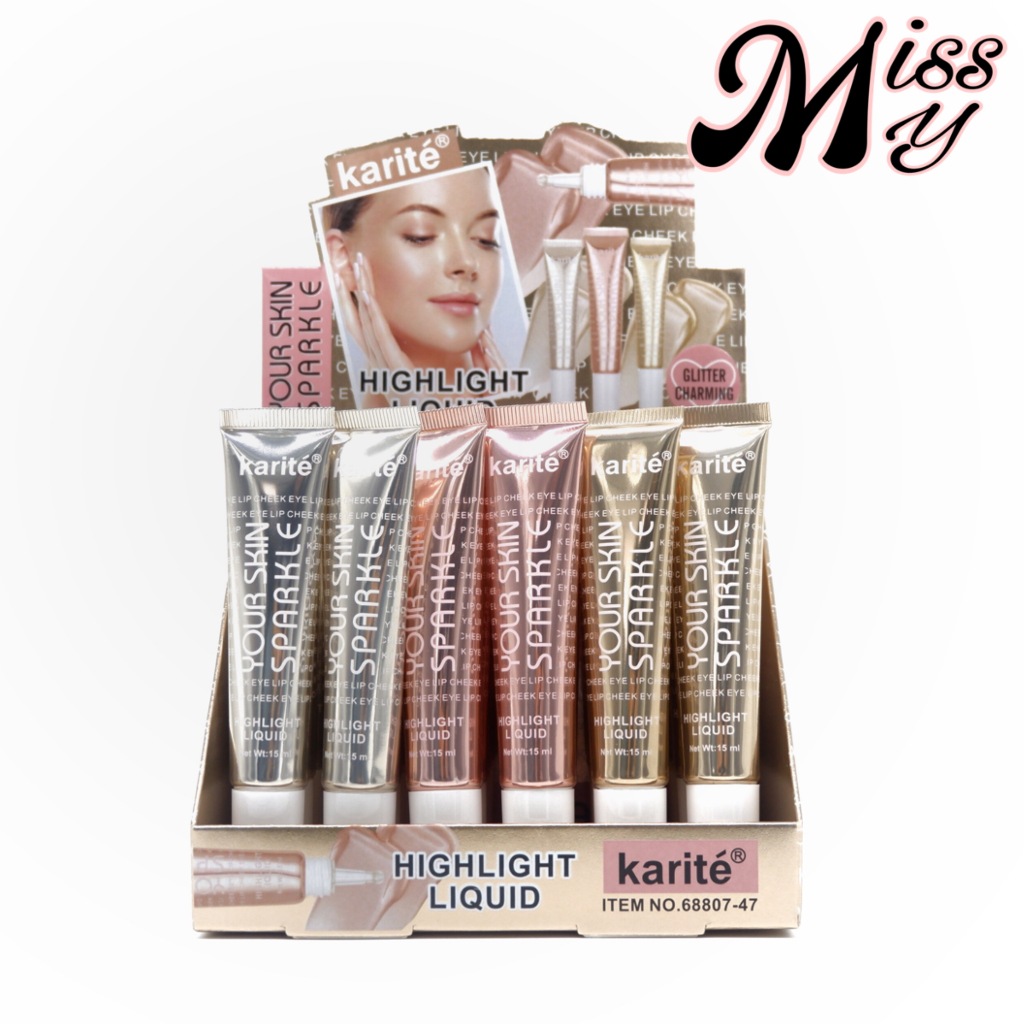 {24หลอด} Karite YourSkin Sparkle Highlight Liquid ลิควิดไฮไลท์ เปล่งประกาย ให้ใบหน้าโดดเด่น no.68807