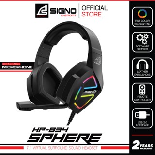 SIGNO E-Sport 7.1 Surround Sound Gaming Headphone SPHERE รุ่…