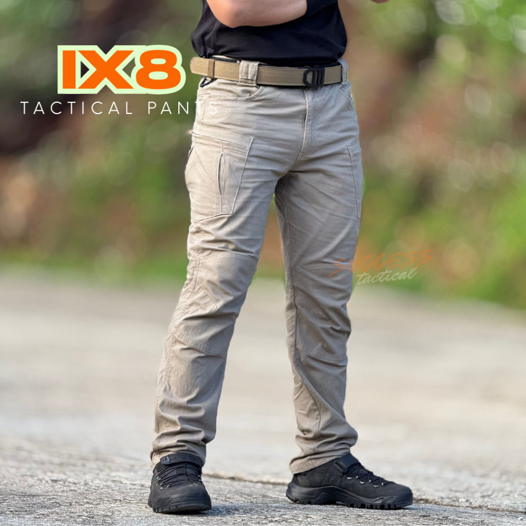 IX8 กางเกงยุทธวิธีผ้ายืด IX8 TACTICAL PANTS คาร์โก้ ใส่สบาย ระบายอากาศดี พร้อมกระเป๋าซิปข้าง