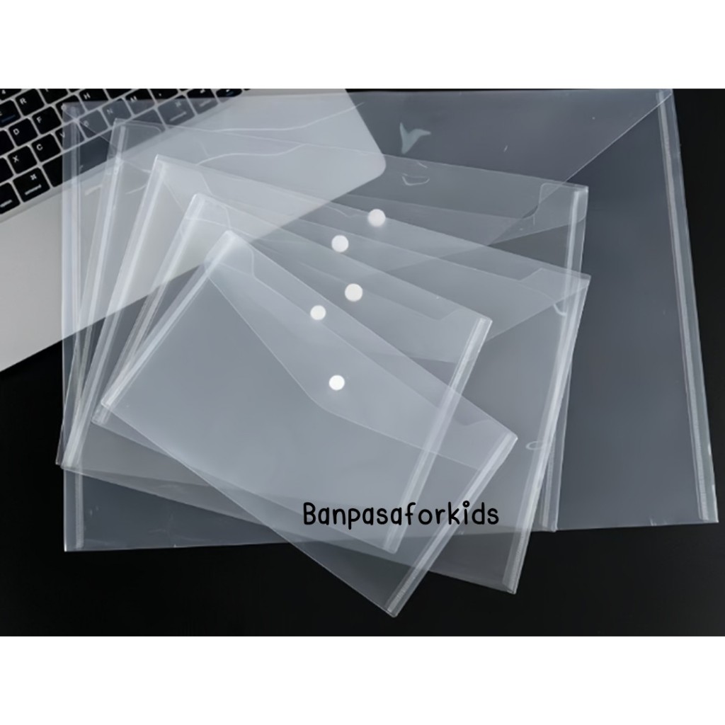 F03 เเฟ้มกระดุมสีใส 3 ขนาด A4,A5,A6 เเฟ้มใส่เอกสาร พลาสติก คุณภาพดีสำหรับใส่เอกสาร - รูปที่ 3