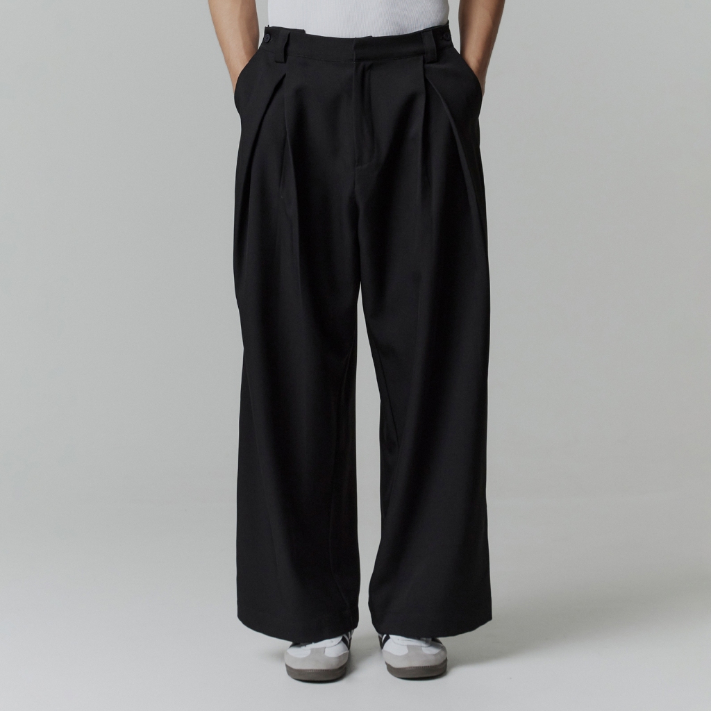 BLOOM PANTS (BLACK) - กางเกงขายาว ทรงหลวม