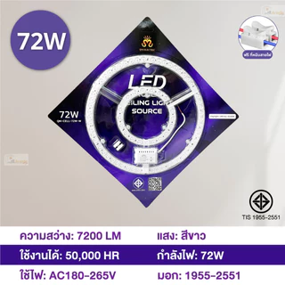 แผงไฟ LED เพดาน 3สี 28W/36W/48W/72W แผงไฟแม่เหล็ก เปลี่ยนชิปหลอดไฟ เพดานกลม แผงไฟเพดานคุณภาพสูง47